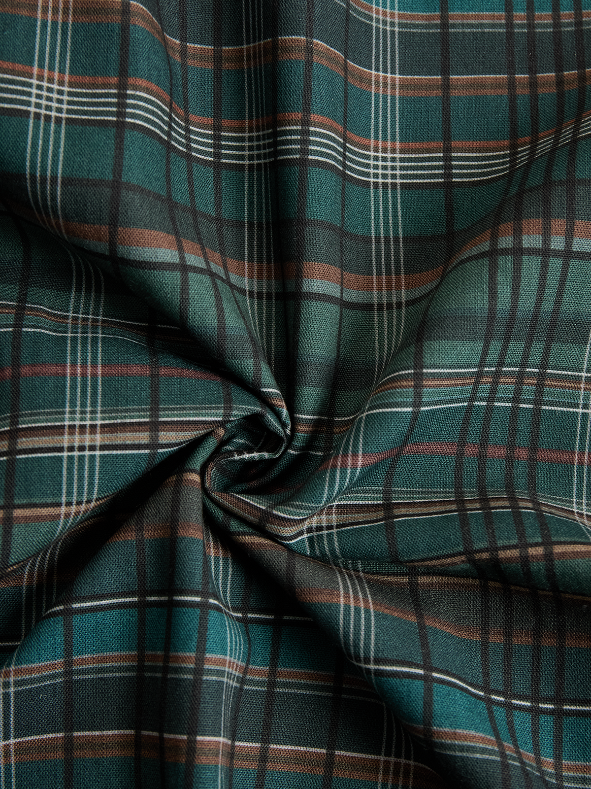 Plaid Shirt Dress Maxi Length Long Sleeve Button Front