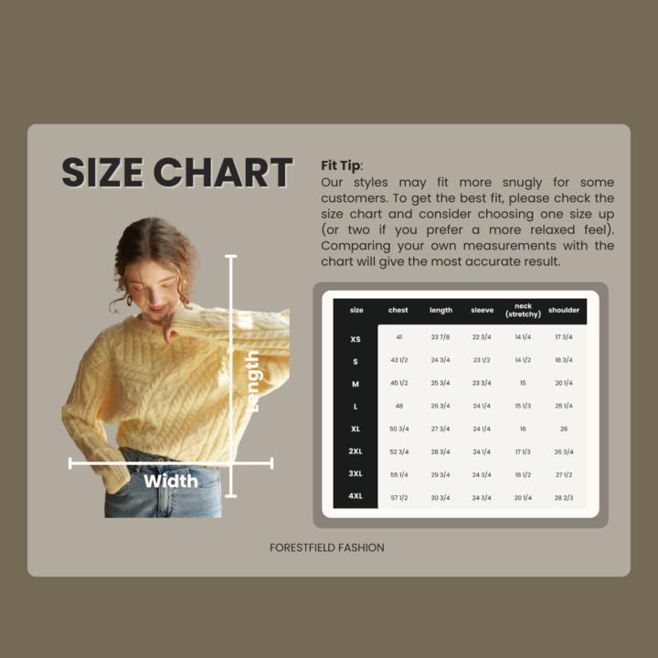 Women's Wool Cable Knit Sweater Crewneck Long Sleeve Pullover