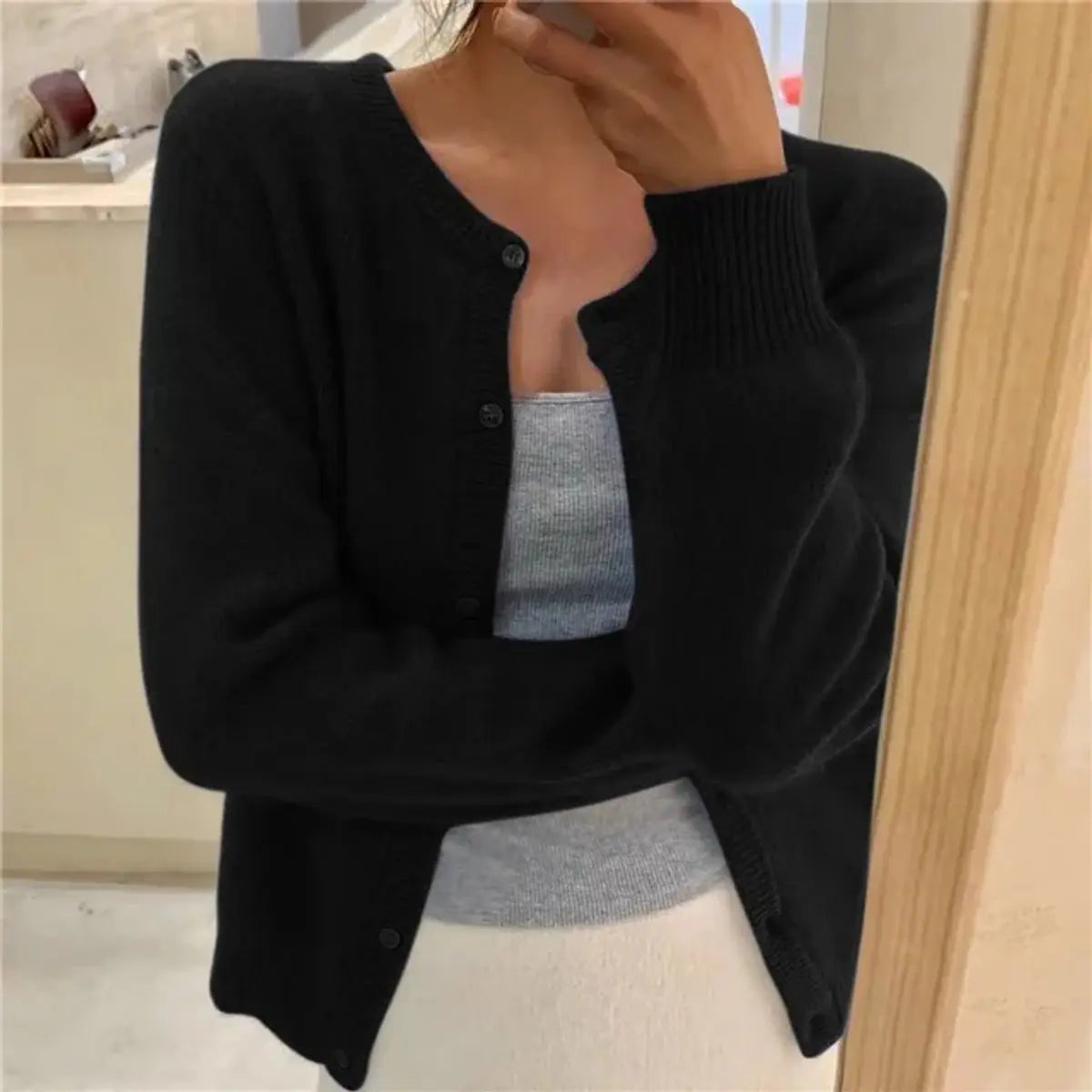 Ava | Women's Jumper Soft Knit Button-Front Cardigan