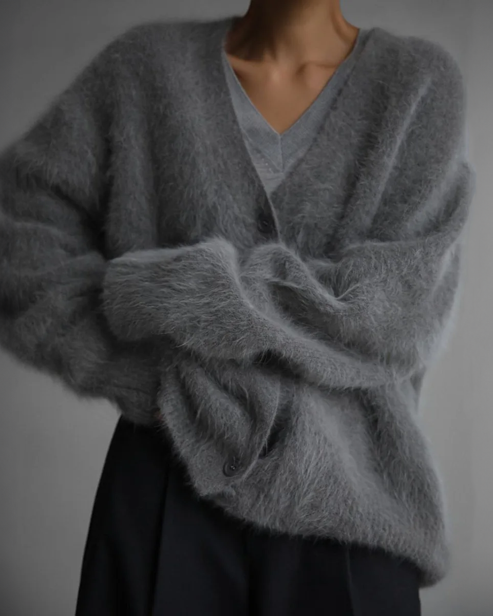 Coralie Soft Knit Cardigan | Women's Plush Button-Front Knit