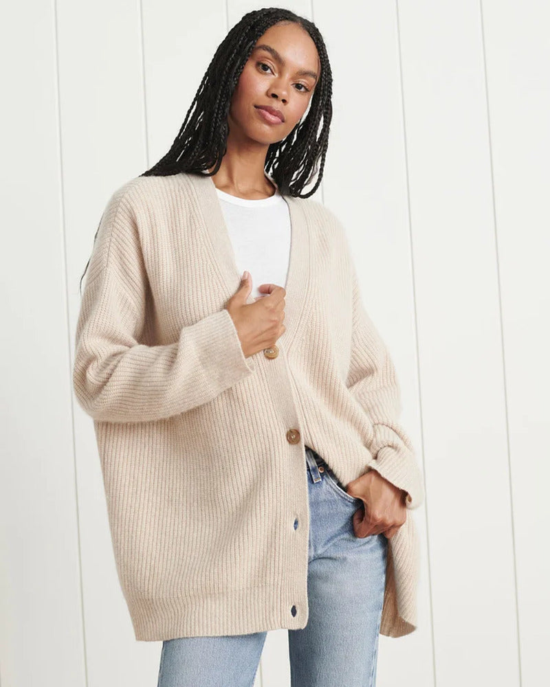 Camilla Oversized Longline Cardigan | Women's Button Knit