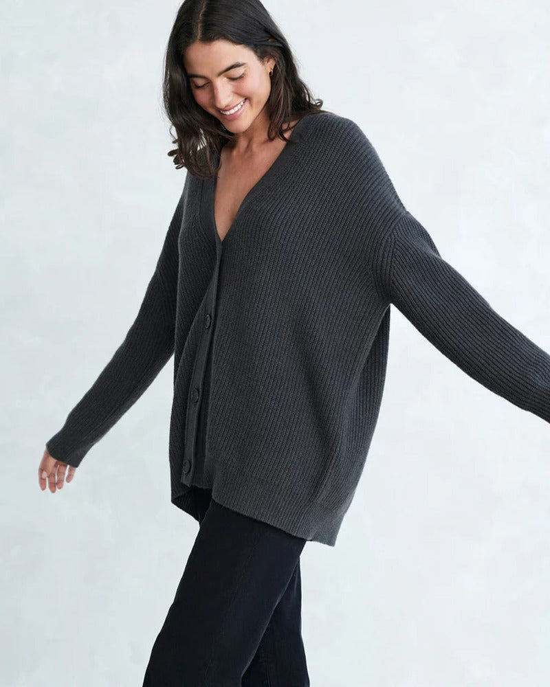 Camilla Oversized Longline Cardigan | Women's Button Knit