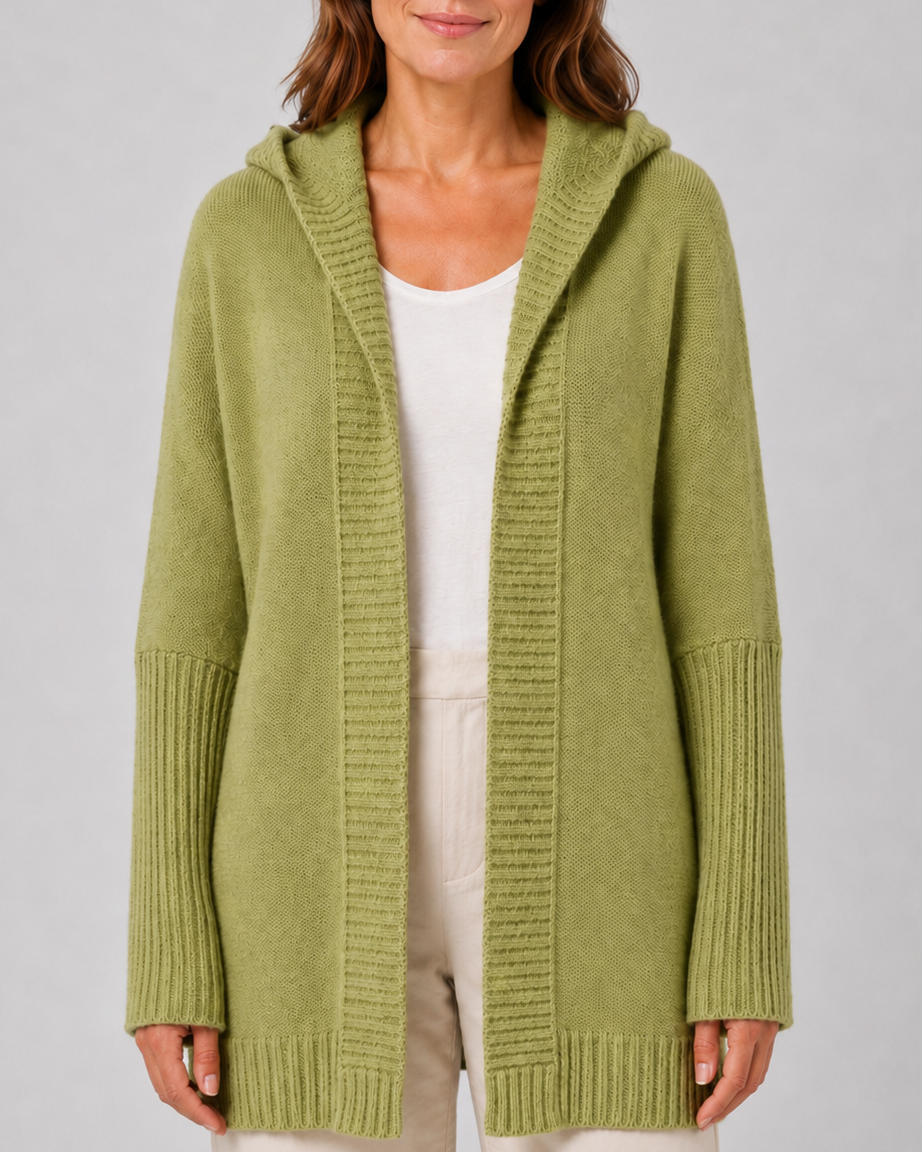 Esme Hooded Open-Front Cardigan | Women's Longline Knit
