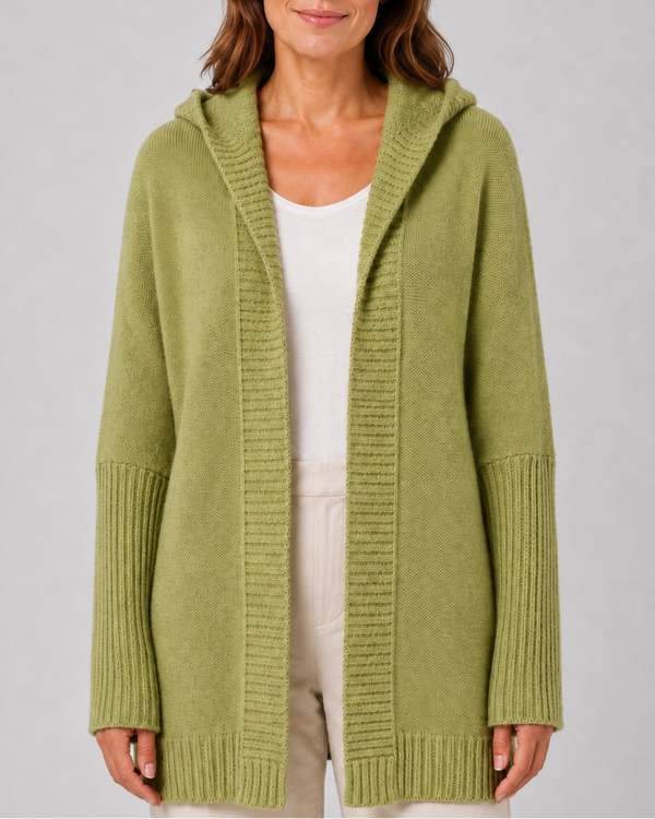 Esme Hooded Open-Front Cardigan | Women's Longline Knit