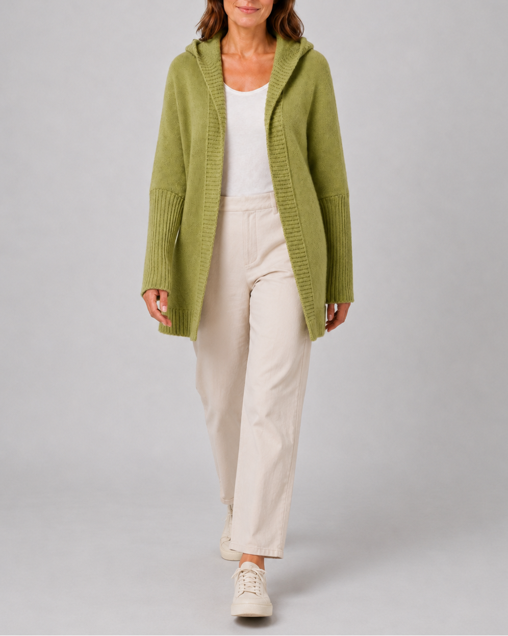 Esme Hooded Open-Front Cardigan | Women's Longline Knit