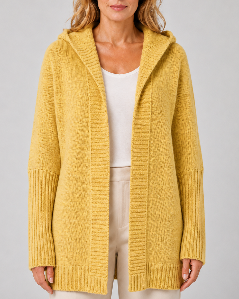 Esme Hooded Open-Front Cardigan | Women's Longline Knit