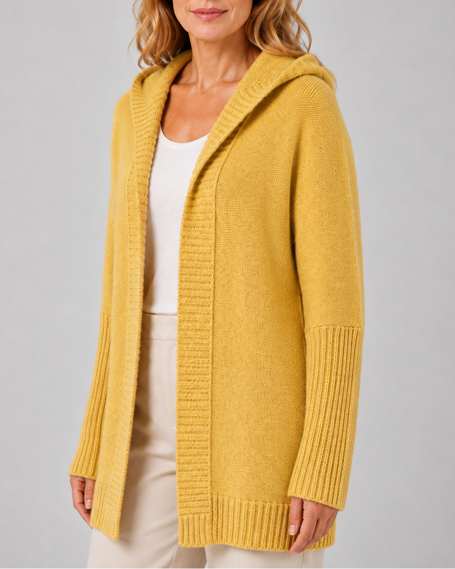 Esme Hooded Open-Front Cardigan | Women's Longline Knit