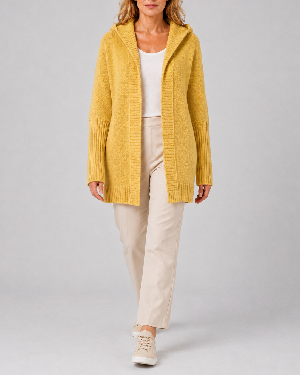 Esme Hooded Open-Front Cardigan | Women's Longline Knit